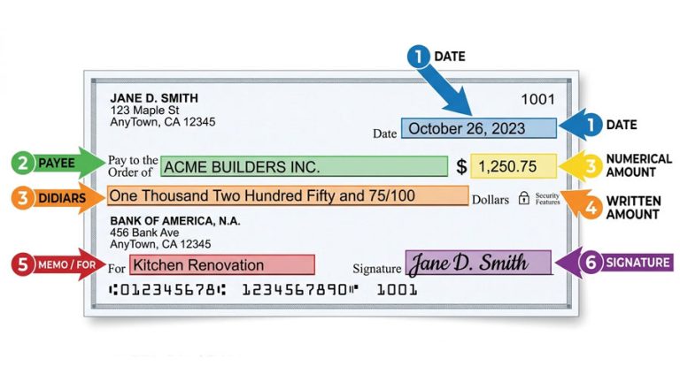 How to Sign a Check: Step-by-Step Guide 2026 - Calcminty