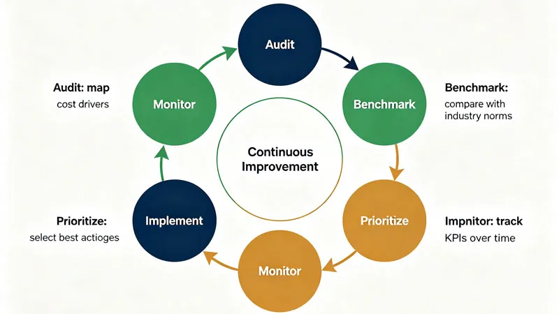 labor cost control framework diagram five steps