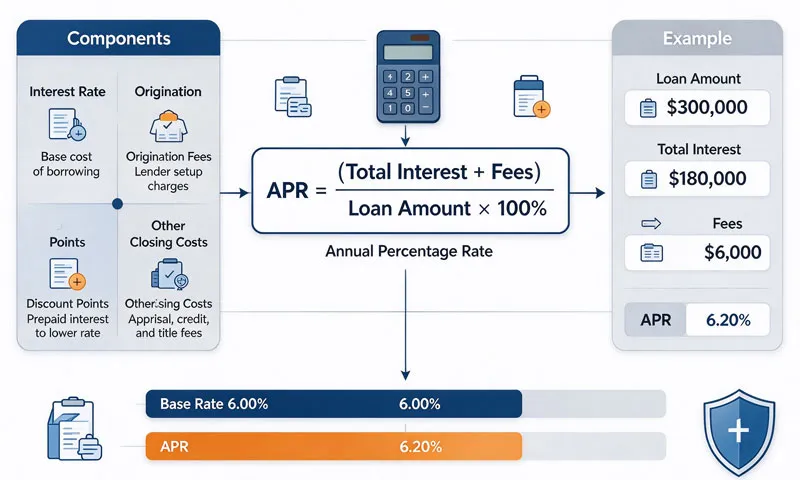 mortgage APR calculation formula breakdown